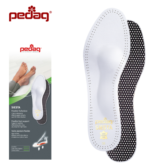 Siesta  - ортопедическая бескаркасная стелька с мягким пелотом, Pedag (Германия) от ТМ Pedag