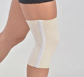 Наколенник с ребрами хлопковый/шерстяной от ТМ Тиса